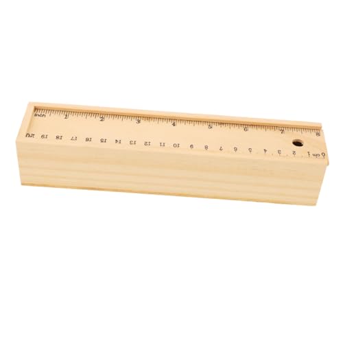 Gogogmee Holz Stifteetui Design Große Kapazität Robustes Federmäppchen Für Schule Kreative Tragbare Holzstiftbox Organizer von Gogogmee