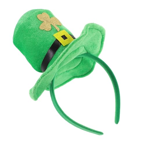 Gogogmee Partyzubehör s Irisches Stirnband St. Patricks Day Stirnband Kleeblatt-stirnband Für Frauen Zylinder-stirnband Vierblättriges St. Patricks Haarband Mini Plastik Zubehör Fräulein von Gogogmee