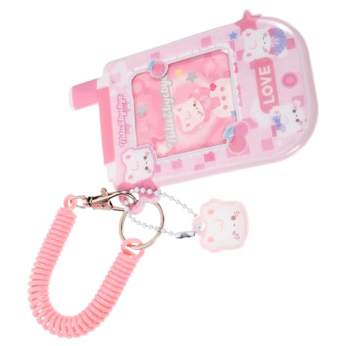 Gogogmee Kartenhalter für Studenten Niedliches PVC Kartenetui mit Katzen und Hundedesign Schutz für Campus und Buskarten Langlebig und Praktisch Rosa Cyber Farbe von Gogogmee