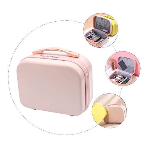 Gogogmee Kosmetikkoffer Tragbarer Makeup Organizer mit Großem Fassungsvermögen Leichter Kulturbeutel für Damen Reisen Elastischer Rückenschutz für Trolley Geruchloses Material von Gogogmee