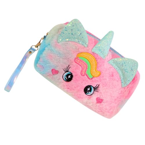 Gogogmee Kosmetiktasche Aus Plüsch Tragbar Und Leicht Für Damen Reise-Make-up-Tasche Praktische Schminktasche Mit Viel Stauraum Für Kosmetika Und Alltagsgegenstände von Gogogmee