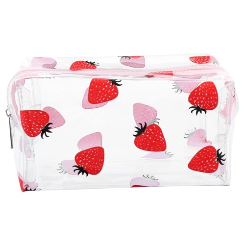 Gogogmee Multifunktionaler Kulturbeutel Organizer Für Damen Und Mädchen Transparente PVC Reise Aufbewahrungstasche Leicht Mit Reißverschluss Für Reisen Und Outdoor Aktivitäten von Gogogmee