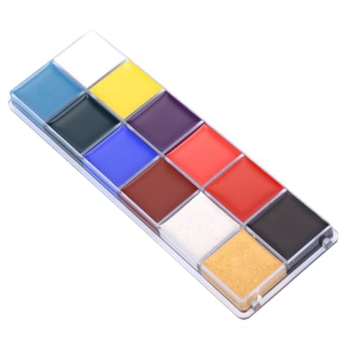 Gogogmee Kostümschminke für Erwachsene Gesichtsfarbe Glitzer Malerei Öl Körper Kinderschminke Schminkfarbe Facepaint Halloween Make -up für Halloween Fettfarbe Make -up Facepaint von Gogogmee