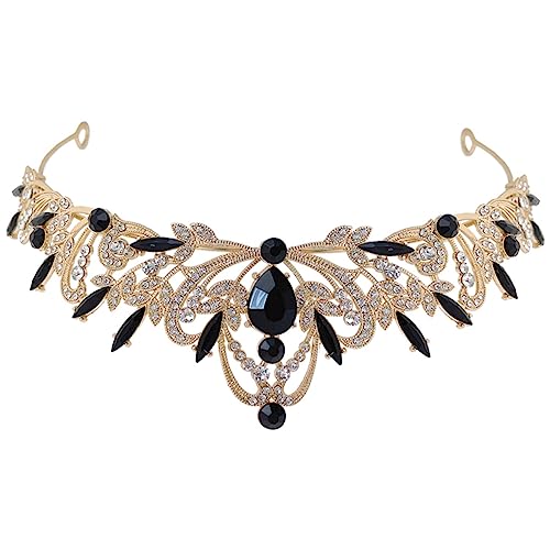 Gogogmee Braut-stirnband Mit Blattkrone Und Strasssteinen Für Hochzeit Und Party von Gogogmee