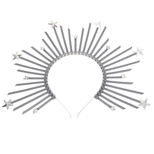 Gogogmee Kronen Stirnband Für Mädchen Kronen Haarband Für Partys Glänzendes Stern Stirnband Ketten Kopfbedeckung Für Frauen Kopfbedeckung Haarband Haarbänder Für Mädchen Hochzeits von Gogogmee