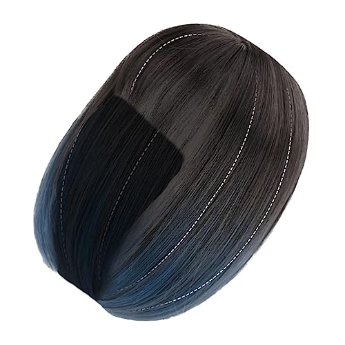 Gogogmee Kurze Damen Haarperücke Farbverlauf Haze Blau Cosplay Perücke Natürlich Aussehend Hochwertige Pflegeleicht von Gogogmee
