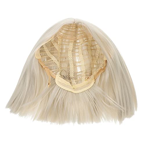 Gogogmee Kurze Gerade Perücke Für Frauen Synthetische Welle Geeignet Für Partys Cosplay Und Alltag Hautfreundlich Elastisch Natürliches Aussehen Schulterlange Frisur von Gogogmee