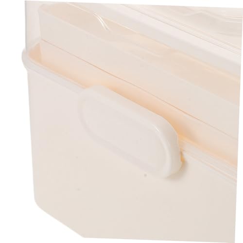 Gogogmee Lagiger Tragbarer Aufbewahrungskoffer mit Klappdeckel Wasserfest Großer Multifunktionaler Notfall und Nagellack Organizer mit Griff Halbtransparent für Reise Kosmetik Medizin und von Gogogmee
