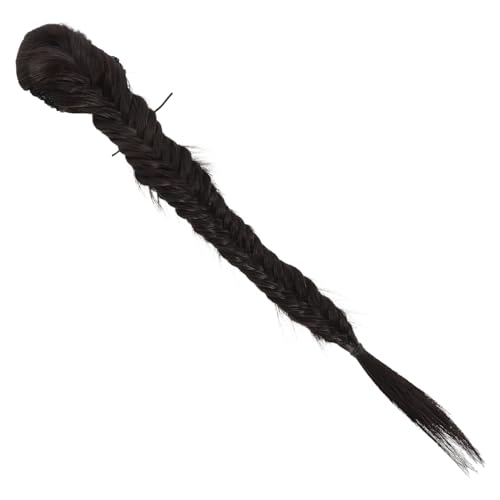 Gogogmee Lange Geflochtene Pferdeschwanz Extension Leichtes Synthetik Haarteil mit Elastischem Kordelzug Weiche und Natürliche Fake Zopfverlängerung für Frauen Komfortable DIY von Gogogmee