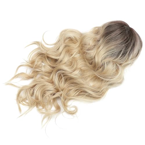 Gogogmee Lange Perücke Mit Fransen Modische Gewellte Perücke Hochtemperaturfaserperücke Hitzebeständige Für Frauen Und Mädchen von Gogogmee