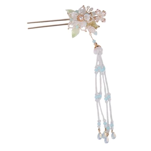 Gogogmee Chinesisches Haarstäbchen Aus Legierung Langer Quaste Haarstab Blumen-haarstab Für Frauen Retro-haaraccessoire Für Hochzeit Und Alltag von Gogogmee