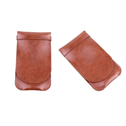 Gogogmee Leder Stiftemäppchen für Mehrere Stifte Handgefertigte Vintage Federschutzhülle Robuste Aufbewahrungstasche für Bürobedarf und Schreibwaren Geeignet für Schule Büro und Zuhause von Gogogmee