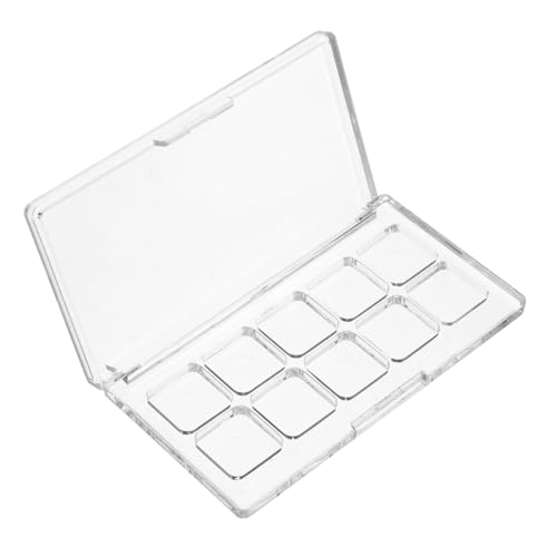 Gogogmee Leere Lidschattenpalette mit Fächern Transparente Makeup Box für Lippenstift Blush und Highlighter DIY Kosmetik Container für und Mädchen von Gogogmee