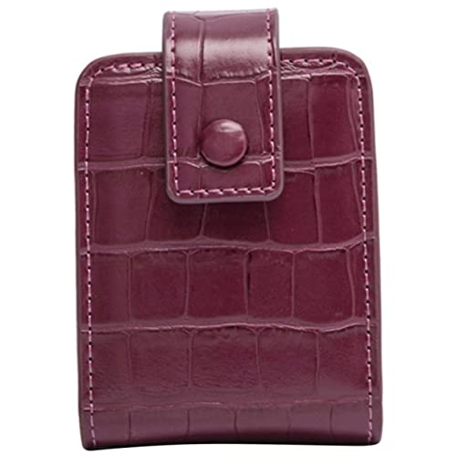 Gogogmee Lippenstift-geldbörse Mit Spiegel Tragbare Kosmetiktasche Für Handtasche Leder-lippenstifthalter Make-up-Halter Für Reisen Büro Und Outdoor von Gogogmee