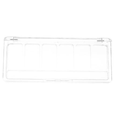 Gogogmee Transparente Schminkpaletten Sechs Fächern Für Lidschatten Und Concealer Reise-kosmetik-aufbewahrungsbox von Gogogmee