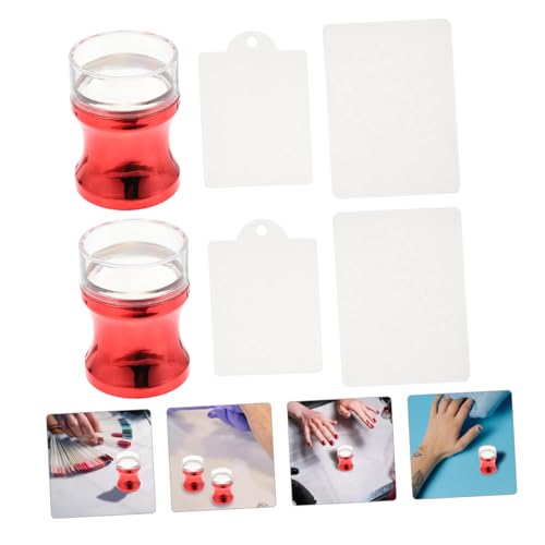 Gogogmee Manicure Stamping Tool Teilig Silikon Nagel Stempel Schablonen für Nail Art Design Zuhause und French Nails Geeignet Langlebig und Einfach zu Bedienen von Gogogmee