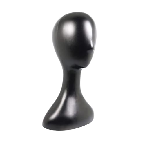 Gogogmee Mannequin Kopf Damen Kunststoff Leicht Tragbar Frisierkopf für Perücken Haarstyling Mützen Schals Display Salon Zubehör Trainingskopf Modellkopf von Gogogmee