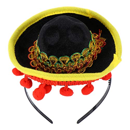 Gogogmee Mini Haarschmuck Mexiko Stirnband Dekoratives Karnevalshaarband für Kostümpartys Foto Requisiten und Feierlichkeiten Leicht und Farbenfroh für Unvergessliche von Gogogmee