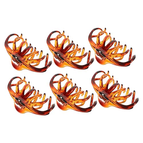 Gogogmee 6 Stück Große Haarspangen Nicht Für Damen Kieferspangen Für Dickes Lockiges Haar von Gogogmee