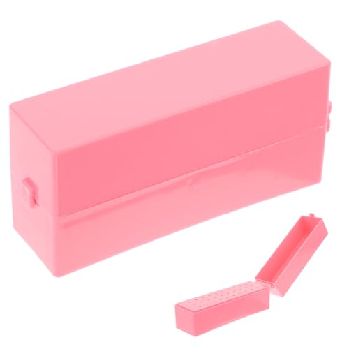 Gogogmee Nagelbohrer Halter Aufbewahrungsbox für Nagelpolieraufsätze Tragbar Leicht und Kompakt Für Profi und Heimgebrauch Nageltechniker Organizer von Gogogmee