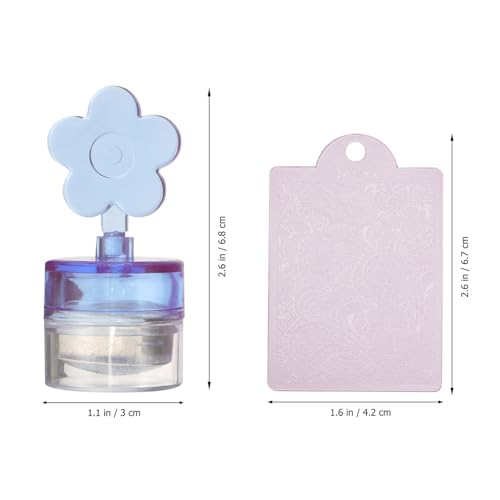 Gogogmee Nagelkunst Stempelset Silikon Stempelkissen mit Matte Transparenter Nagelstempel für Maniküre Salon und Heimgebrauch Leicht Tragbar Geeignet für Kreative Nail Art Designs von Gogogmee