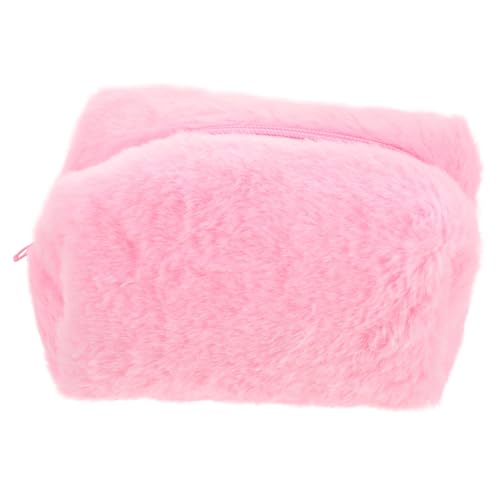 Gogogmee Kosmetiktasche Aus Plüsch Reise-kulturbeutel Tragbare Make-up-Tasche Aufbewahrungstasche Für Kleinigkeiten Mit Reißverschluss Für Damen Camping-kulturbeutel von Gogogmee