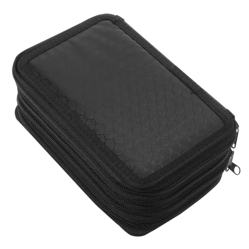 Gogogmee Oxford Federmäppchen mit Reißverschluss Mehrlagig Großer Stauraum Robustes Oxford Praktischer Stifte Organizer für Schule und Büro Tragbar Langlebig und Leicht zu Reinigen von Gogogmee