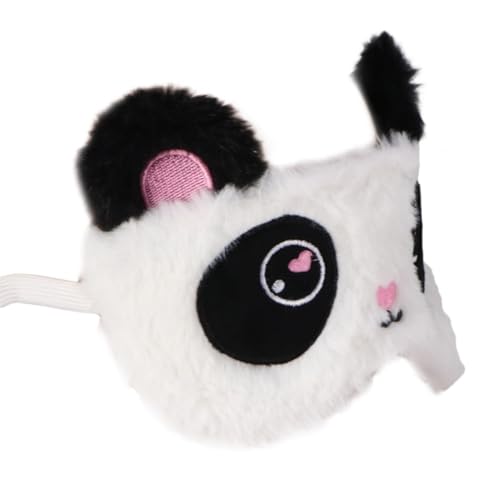 Gogogmee Panda Design Schlafmaske Flauschige Augenbinde Weich Komfortabel Verdunkelnd für Frauen Mädchen für Erholung Reise und Schlaf von Gogogmee