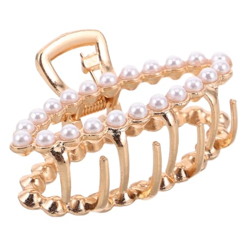 Gogogmee Perlen Haarklammer Klein Rutschfest Modisch Süßes Design für Damen und Mädchen Dekorative Metall Haarspange Vielseitig für Dickes Dünnes Lockiges Haar Accessoire für Alltag und von Gogogmee