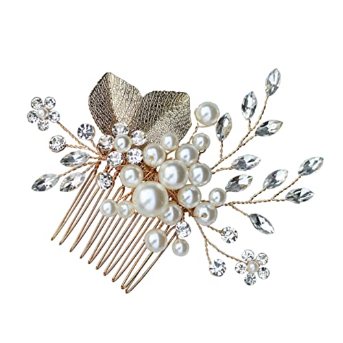 Gogogmee Braut Haarkamm Mit Und Eleganten Strasssteinen Handgefertigter Hochzeits Haarschmuck Für Damen Für Hochzeiten Geburtstagsfeiern Und Besondere Anlässe von Gogogmee