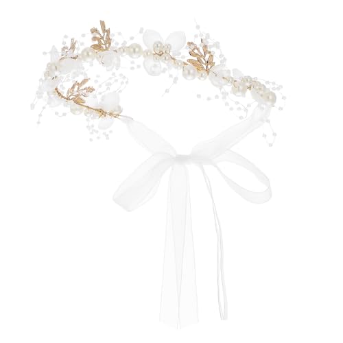 Gogogmee Perlenband Haarband für Hochzeiten Feenhaftes Stirnband mit Zeitloser Haarschmuck für Braut Perfekter Sitz und Handwerkskunst Gogogmee Perlenband Haarband für Hochzeiten Feenhaftes Stirnband mit Zeitloser Haarschmuck für Braut Perfekter Sitz und Handwerkskunst von Gogogmee