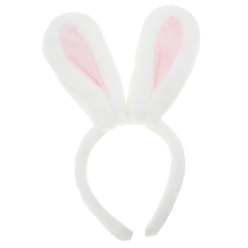 Gogogmee Plüsch Hasenohren Haarband Langlebig Bequem Cosplay Party Accessoire Süßes Stirnband für Erwachsene und Osterkostüm von Gogogmee