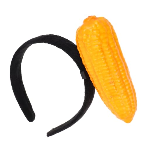Gogogmee Plüsch Mais Haarschmuck Stirnband Lustiges Party Kopfschmuck Weich Bequem für Geburtstag Fasching Kostüm Zubehör von Gogogmee