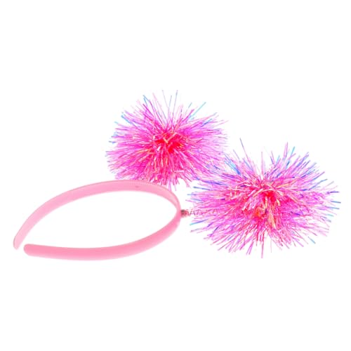 Gogogmee Pompom Haarreif für Frauen Funktionsfähiges Geburtstags Zubehör mit Eleganten Pompons für Kostümparty und Karneval Langlebig und Stylish von Gogogmee
