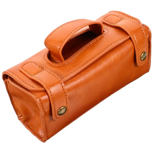 Gogogmee Pu Leder Rasur Reiseetui mit Großer Kapazität Wasserdichtes Rasier Toilettenartikel aufbewahrungsetui für Herren Multifunktional und Tragbar für Reisen von Gogogmee