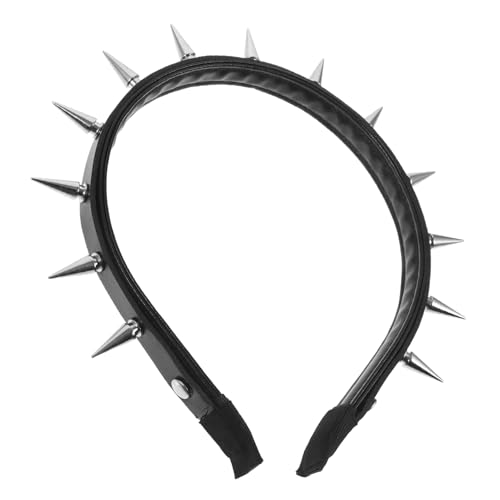 Gogogmee Punk Nieten Stirnband Damen Gothic Haarschmuck Party Festival Kopfbedeckung Leicht Komfortabel Alltag Halloween Karneval von Gogogmee