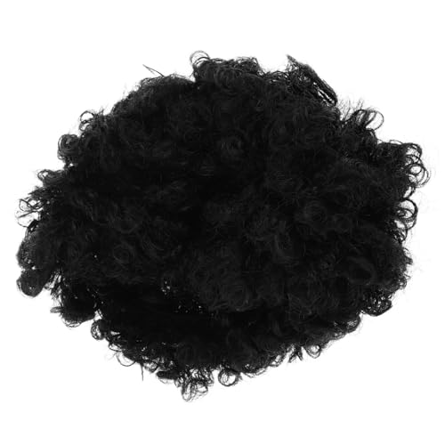 Gogogmee Realistische Afro Lockenperücke Kurz Synthetisch Modisch Atmungsaktiv für Damen Cosplay Sportfans Party und Alltag mit Natürlichen Spirallocken von Gogogmee
