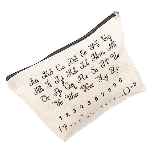 Gogogmee Kosmetikbeutel Mit Reißverschluss Schminktasche Aus Baumwoll-leinen Kleine Reise-Tasche Organizer Für Make-up Und Schmuck Praktische Aufbewahrungstasche Für Damen von Gogogmee