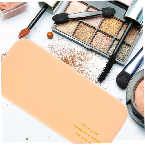 Gogogmee Reise Make up pinselhalter Silikon Kosmetiktasche Schminktasche mit Reißverschluss Tragbarer Kulturbeutel für Damen Camping Party Kosmetik Organizer von Gogogmee