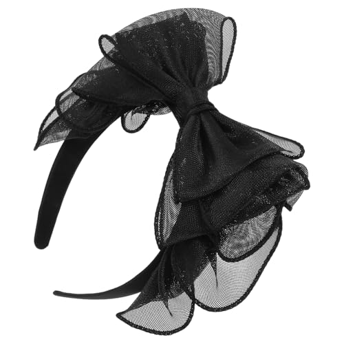 Gogogmee Retro Haarband mit Schleife für Damen Dekoratives Stirnband Haarschmuck für Partys Weiches Material Klassisches Design von Gogogmee