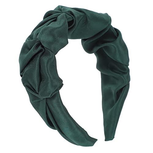 Gogogmee Retro Twisted Headband aus Hochwertigem Stoff Stilvolles Haarband für Damen und Mädchen für Alltag Arbeit und Partys Dunkelgrün Breiter Schnitt Gogogmee Retro Twisted Headband aus Hochwertigem Stoff Stilvolles Haarband für Damen und Mädchen für Alltag Arbeit und Partys Dunkelgrün Breiter Schnitt von Gogogmee