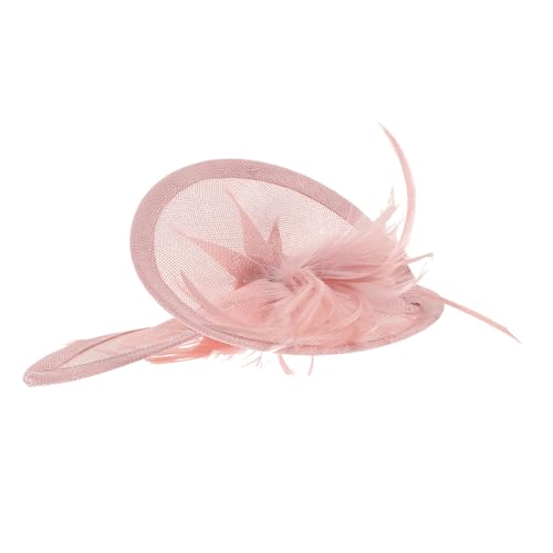Gogogmee Fascinator Kopfbedeckung Für Damen Mit Plume Elegantes Haaraccessoire Für Hochzeiten Teepartys Und Pferderennen Vintage Inspirierter Haarschmuck Zartem von Gogogmee
