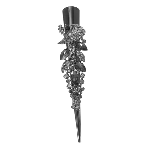 Gogogmee Rhinestone Haarklammer Groß Metall Haarschmuck Damen Vintage Kristall Haarspange für Party Alltag Eleganter Alligator Clip mit Glänzenden Strasssteinen von Gogogmee