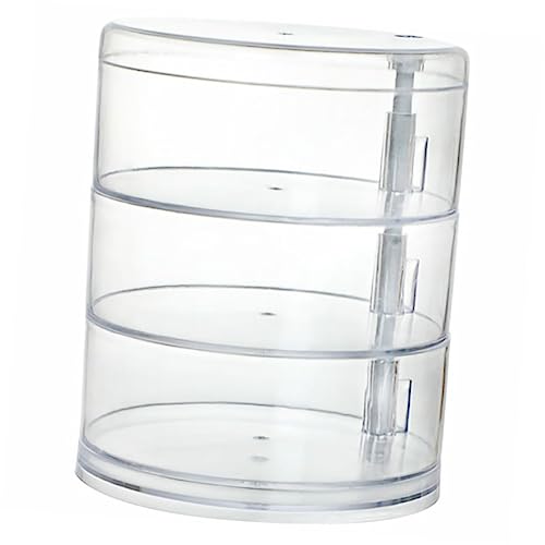Gogogmee Rotierende Schmuckaufbewahrungsbox Mehrschichtige Schmuckdose Für Ringe Ohrringe Und Ketten Praktische Kosmetik-organizerbox Für Desktop Geschenkidee Für Damen Und Mädchen von Gogogmee