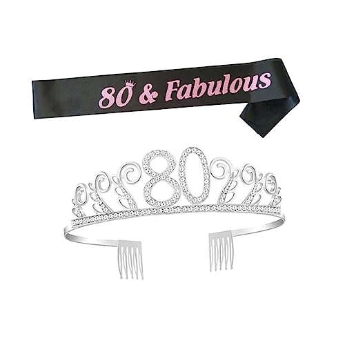 Gogogmee 1satz Geburtstag Krone Und Sash Glitzernde Rhinestone Mit Haarreif Und Druckgürtel Für Geburtstagsfeiern Party Deko Und Festliche Anlässe von Gogogmee