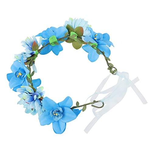 Gogogmee Blumenhaarband Kranz Kopfschmuck Böhmen Blumenkrone Verstellbares Stirnband Für Partys Festivals Strand von Gogogmee