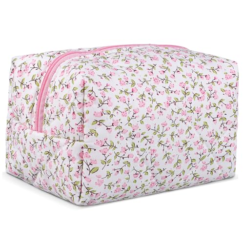 Gogogmee Schminkbeutel Mit Reißverschluss Make-up-Tasche Reise-Kosmetik-Organizer Tragbar Für Frauen Make-up-Halter Geldbörse Clutch Pad-Halter Servietten-Aufbewahrungstasche von Gogogmee