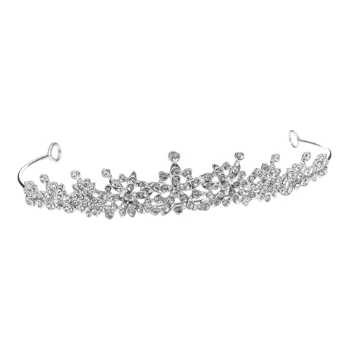 Gogogmee Silbernes Braut Haarband mit Kristallstrass Eleganter Haarschmuck für Hochzeiten Partys und Festliche Anlässe Funkelnde Kopfbedeckung für Braut und Brautjungfern Modisches von Gogogmee