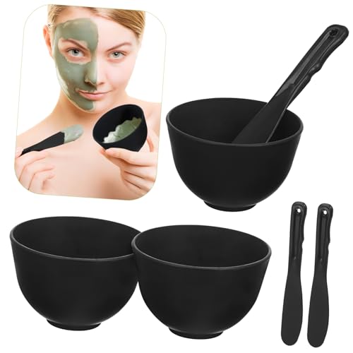Gogogmee Silikon Masken Rührschüssel mit Spatel Spa Mixing Bowl für Gesichtsmaske Schönheits salon Werkzeug Tiefes Mischschüssel design Gleichmäßiges Auftragen Vielseitig Wiederverwendbar von Gogogmee