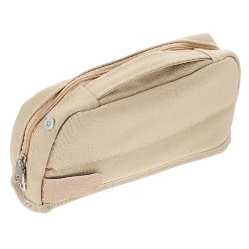 Gogogmee Stifteaufbewahrungstasche Aus Segeltuch Federmäppchen Mit Reißverschluss Tragbarer Stifthalter Für Schule Und Büro Platz Für Stifte Lineale Notizen Radiergummis von Gogogmee